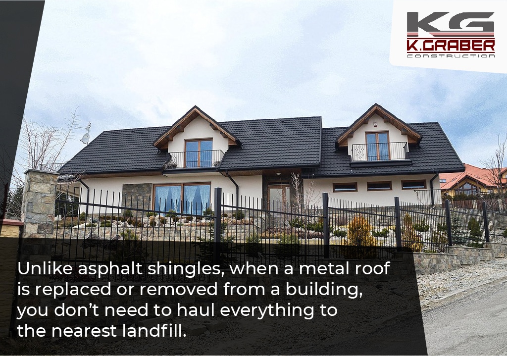 a metal roof can be recycled