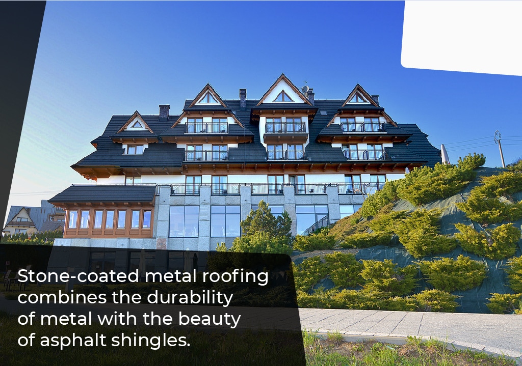 stone coated metal roofing combines durability with beauty